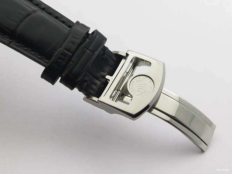 MIROTIME 0328 Portuguese Real PR Real Annual Calendar IW5035 YLF 1:1 Best Edition Black Dial On Leather Strap A Soft 7240